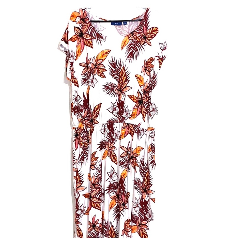 Short Sleeve Flower Dress
